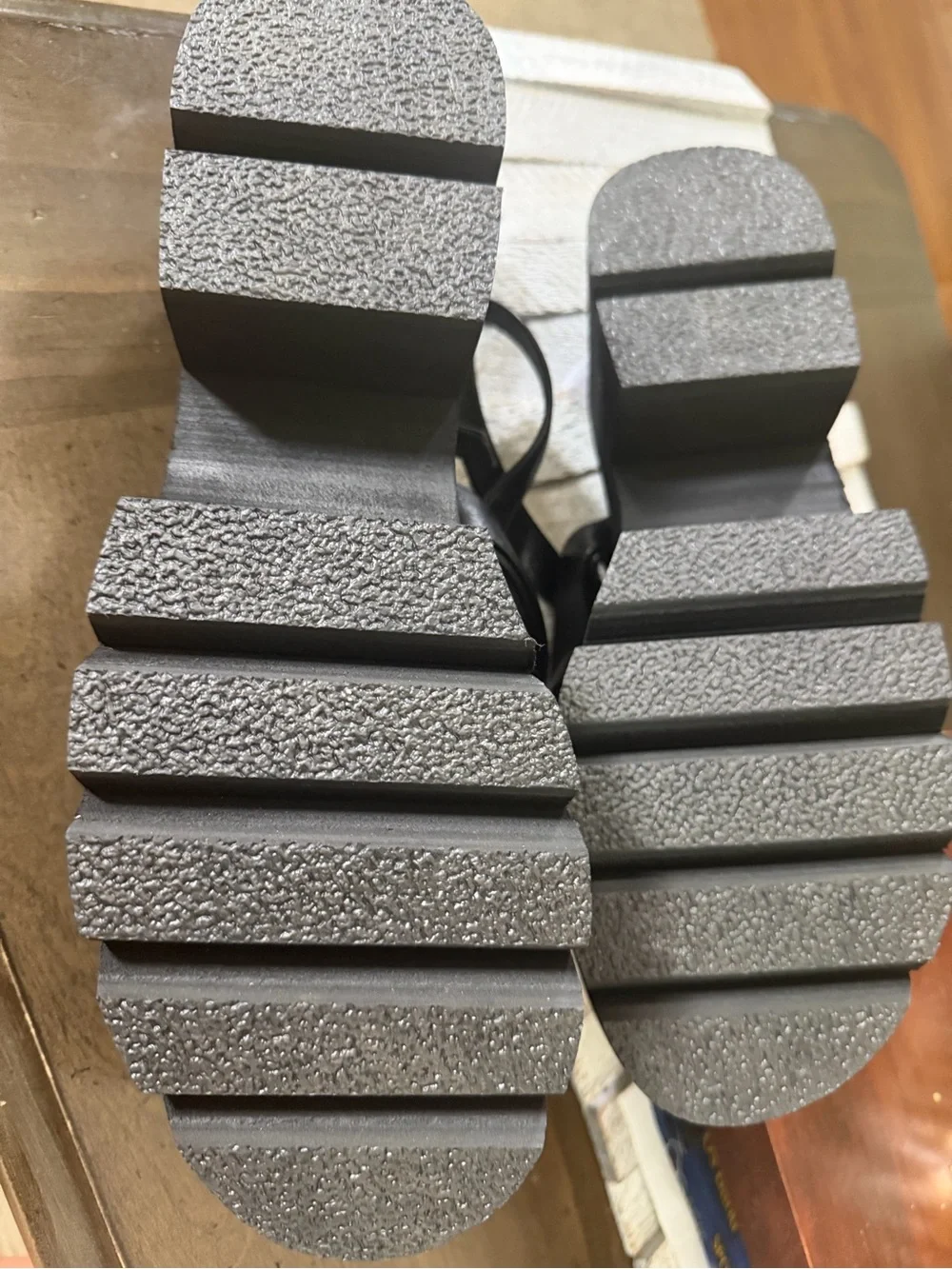 Black Buckle Strap Women's Sandals